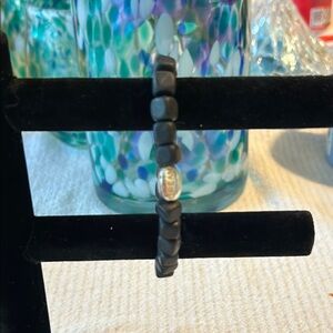 Elegant Black Beaded Bracelet